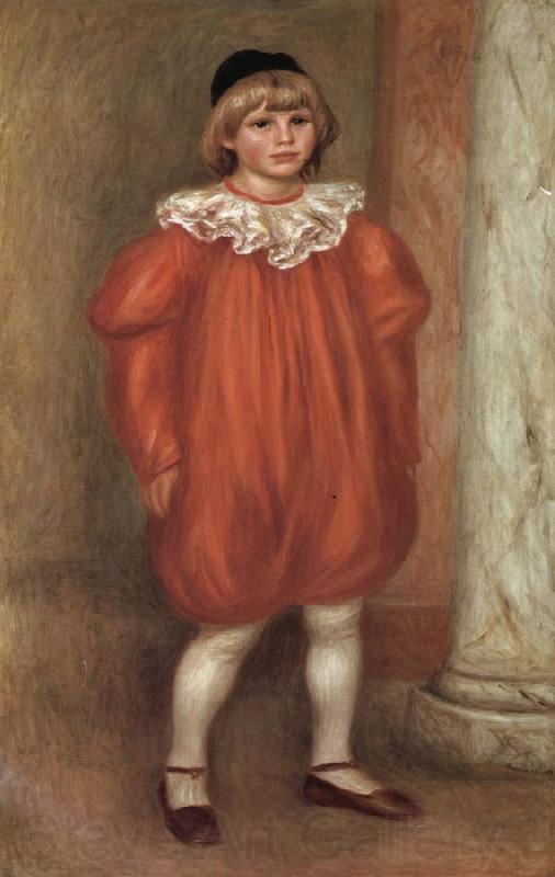 Pierre Renoir The Clown Spain oil painting art